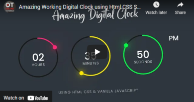 Amazing Working Digital Clock using Html CSS SVG & Javascript | Simple Javascript Project