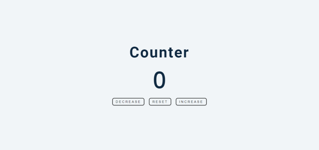 Javascript Counter Project for beginners