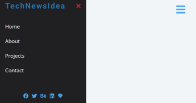 Sidebar Using HTML CSS