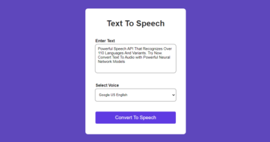 Text To Speech Converter Using JavaScript Project