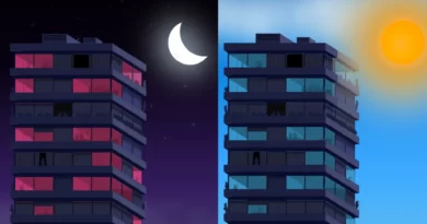 City Life Day & Night Transaction With Pure CSS