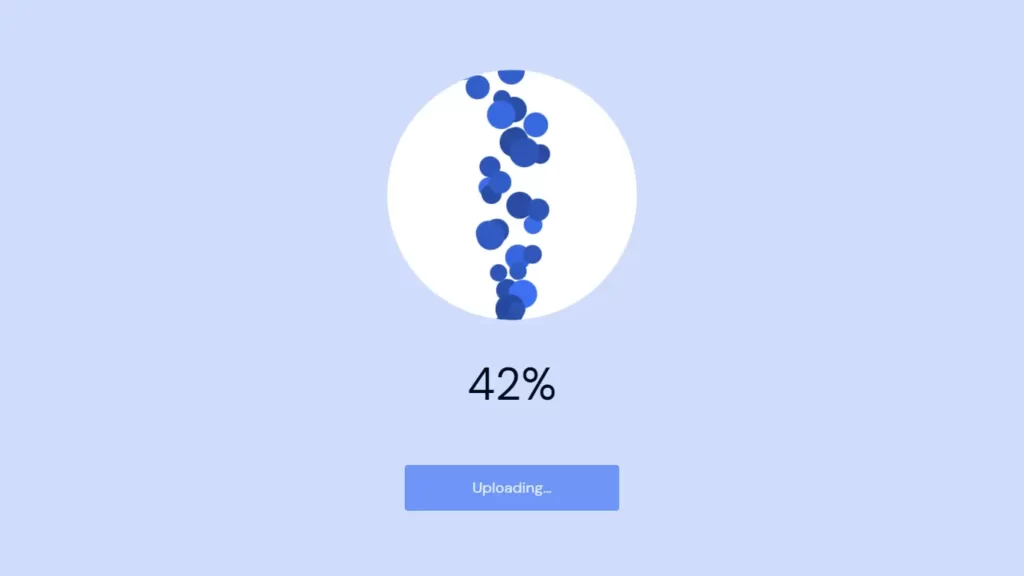 File Upload Cloud Animation With HTML CSS and JavaScript