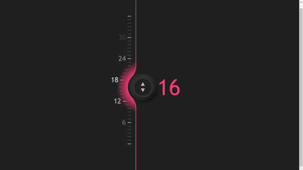 CSS-only fluid slider with input